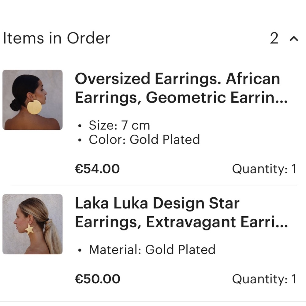 Etsy Artist Earrings, Two Pair - image 2